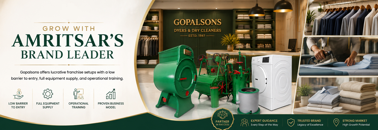 Gopalsons Laundry and Pressing Banner